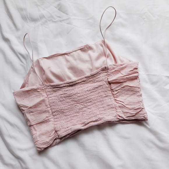 La hearts pink double cinched crop top - Picture 2 of 4